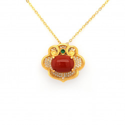 天然南紅瑪瑙墜飾-ZGTSRAG002