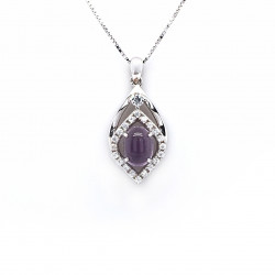 天然紫水晶吊墜-ZTAT007