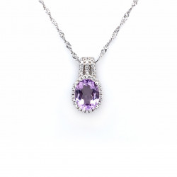 天然紫水晶吊墜-ZTAT013