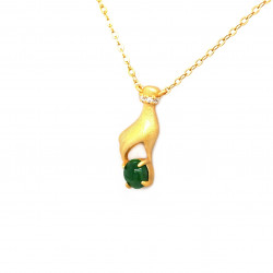 天然翡翠項鍊-ZGLJA001