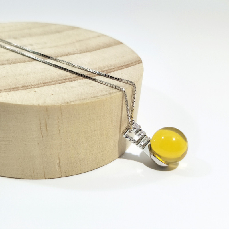 天然墨西哥藍珀吊墜-Q1904030623