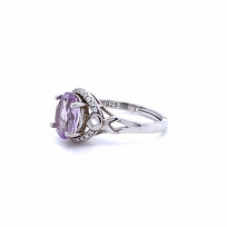天然紫水晶戒指-ZRAT002