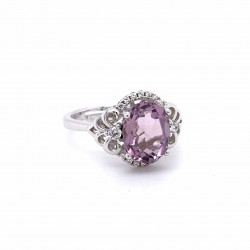 天然紫水晶戒指-ZRAT003