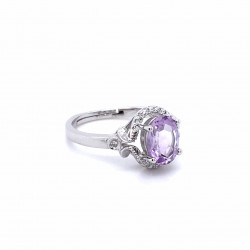 天然紫水晶戒指-ZRAT009