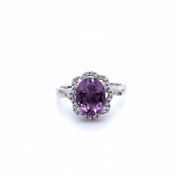 天然紫水晶戒指-ZRAT021